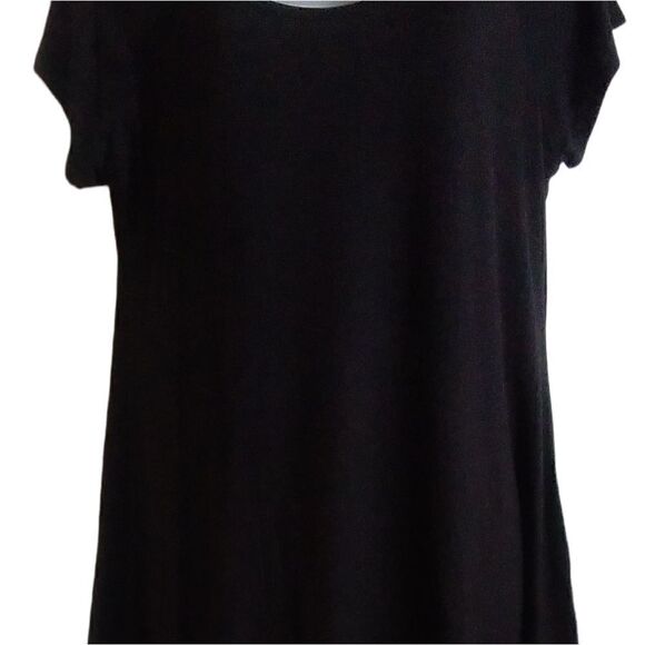 INDIGO THREAD CO. Hi-Low CUT OUT Back Silky Top Women's   Black MED - Picture 3 of 5